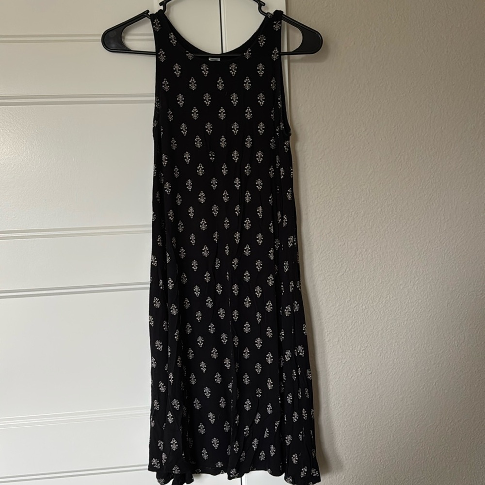 Black, floral Old Navy dress